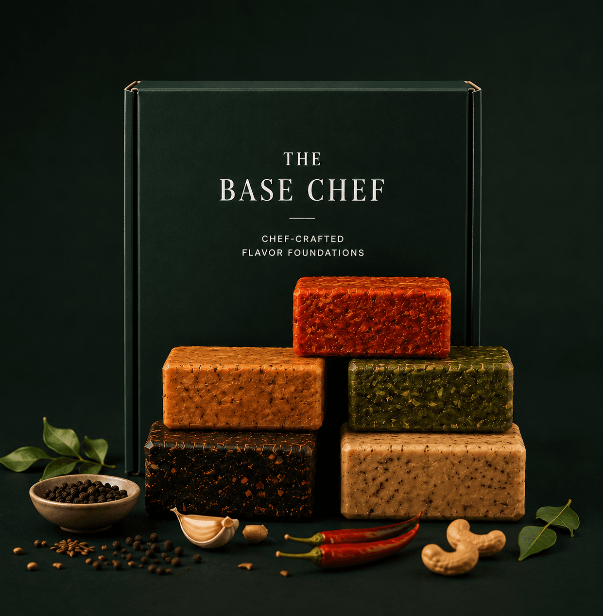 The Base Chef box with chef-crafted flavor foundations