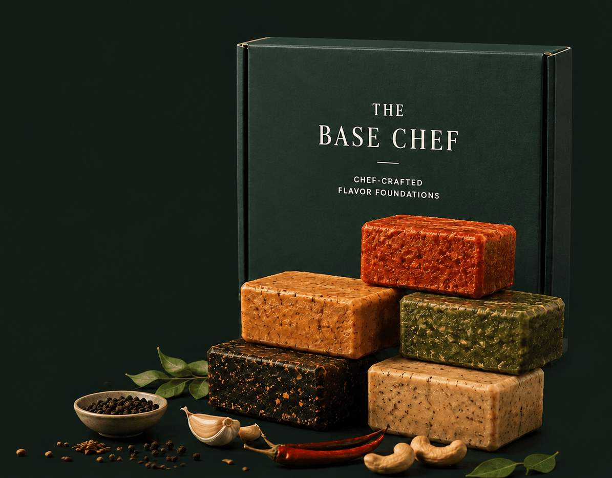 The Base Chef box with chef-crafted flavor foundations